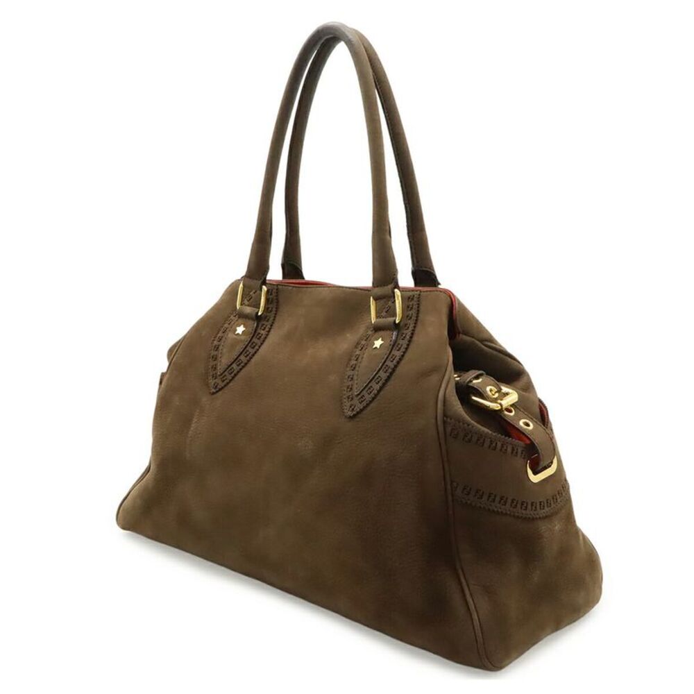Fendi Etnico Zucca Nubuck Tote Bag - Picture 2 of 8